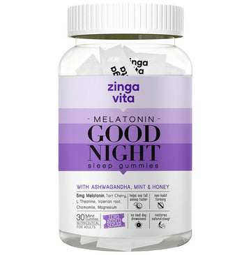 Zingavita Melatonin 5mg Good Night Sleep Gummies - Distacart
