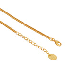Thumbnail for Nuyug 18K Gold-Plated Pearl Embellished Minimal Chain Textured Surface Floral Pendant Necklace