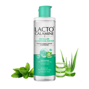 Lacto Calamine Micellar Cleansing Water,Removes Makeup & Clears Skin - Distacart