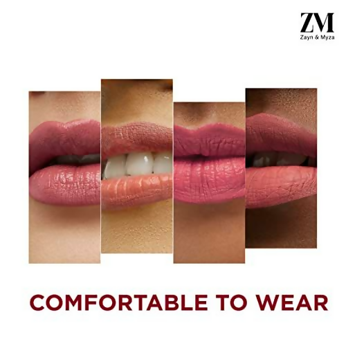 Zayn & Myza Transfer Proof Power Matte Lip Color - Blush Nude - Distacart