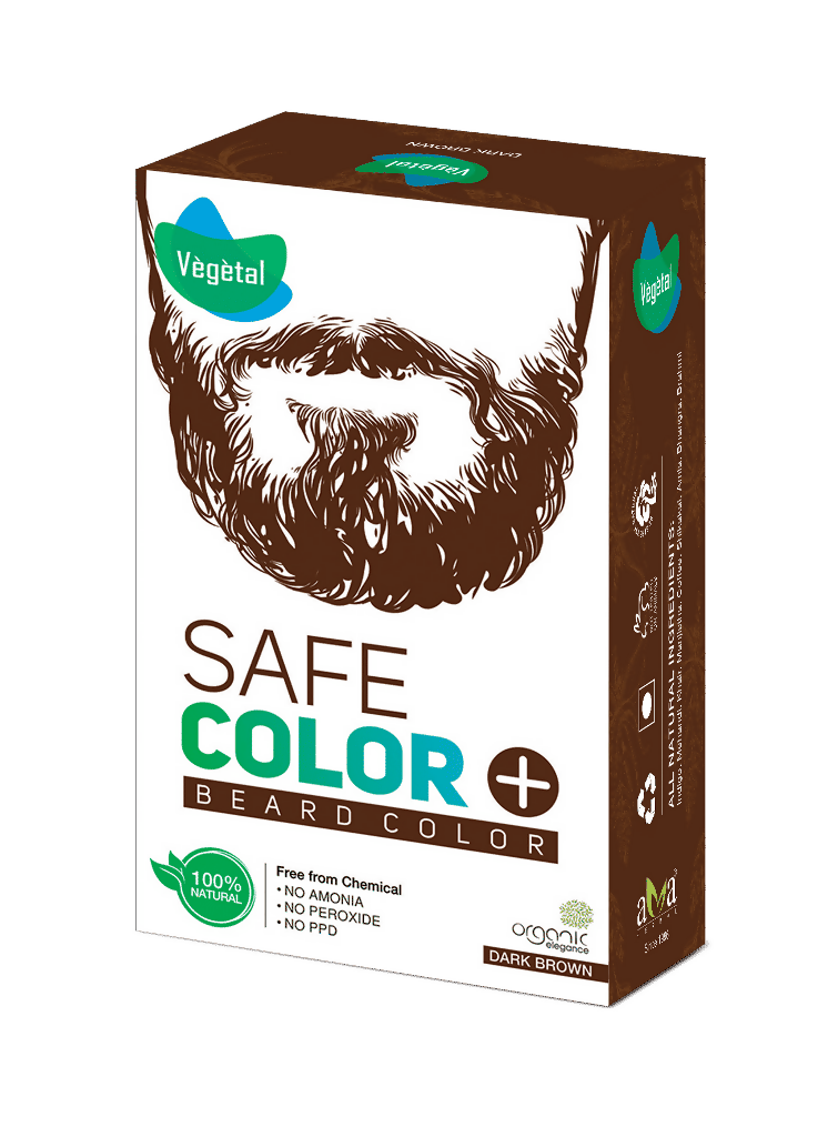 Vegetal Safe Color For Beard - Dark Brown - Distacart
