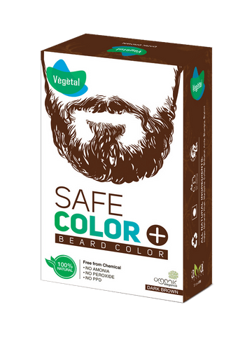 Vegetal Safe Color For Beard - Dark Brown - Distacart