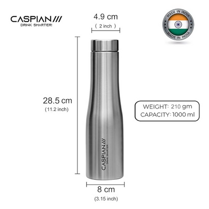 CASPIAN /// Aqua Stainless Steel Water Bottle - Dista