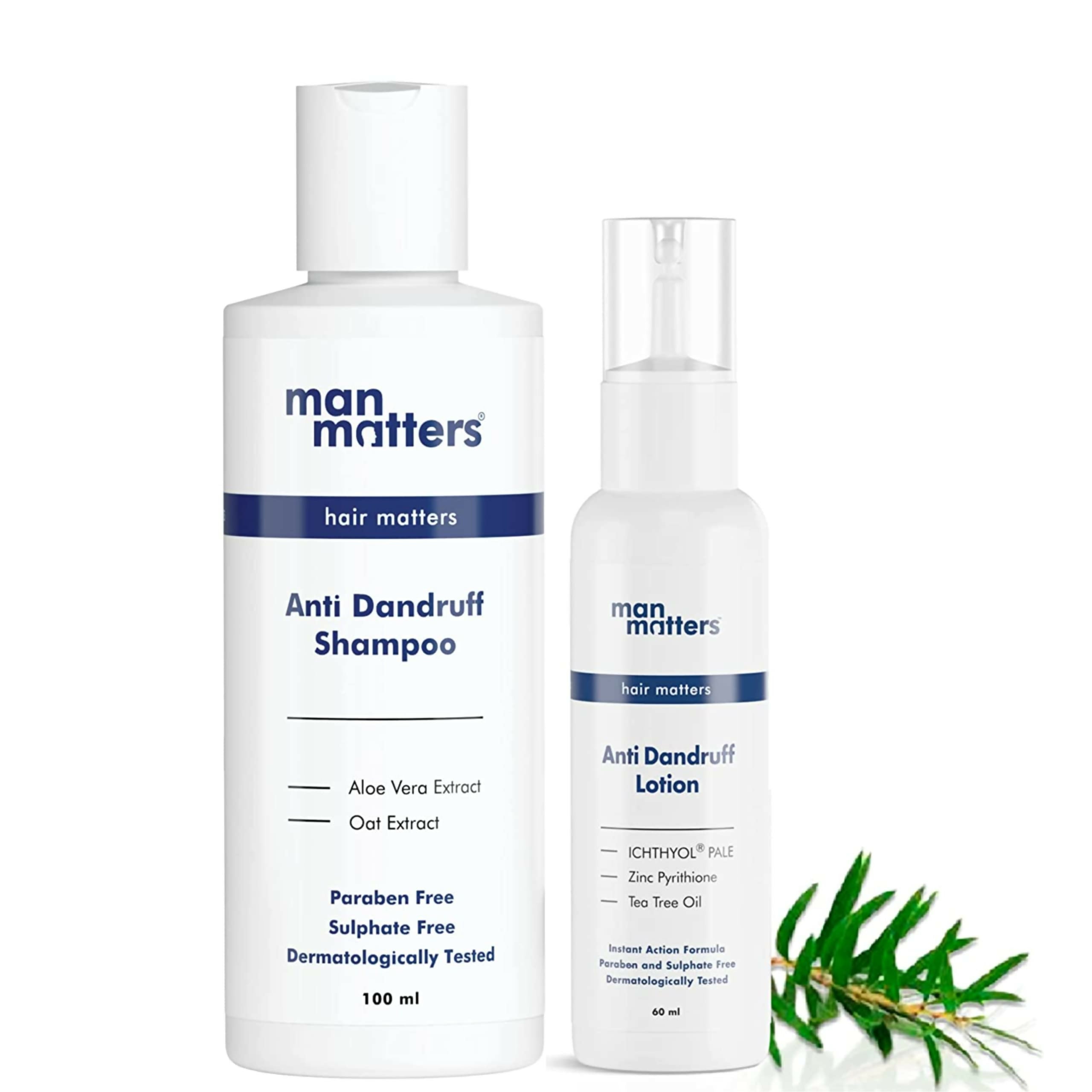 Man Matters Anti Dandruff Shampoo & Dandruff Removal Lotion Combo - Distacart