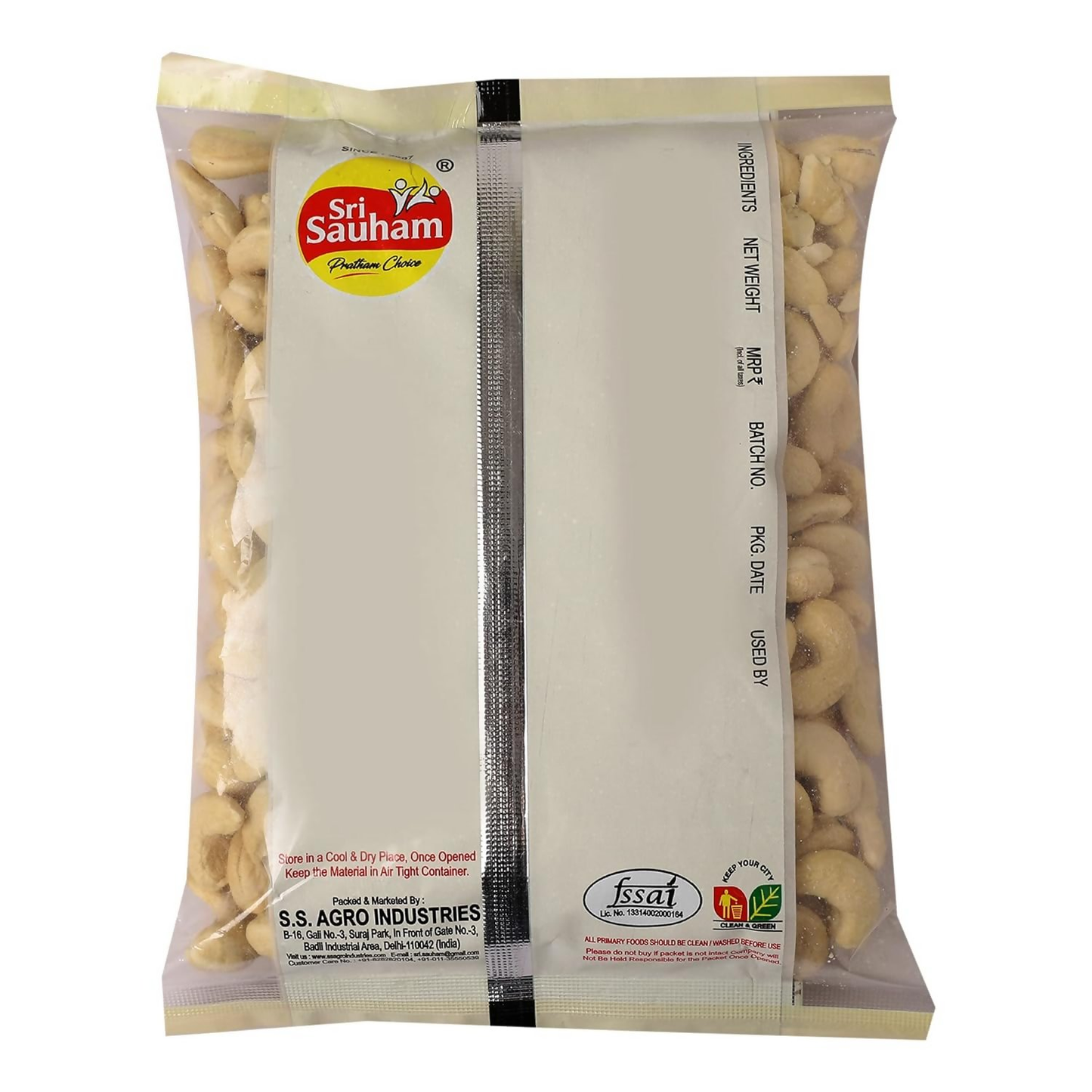 Sri Sauham Premium Dry Fruits – Natural Raw Cashew Nuts - Distacart