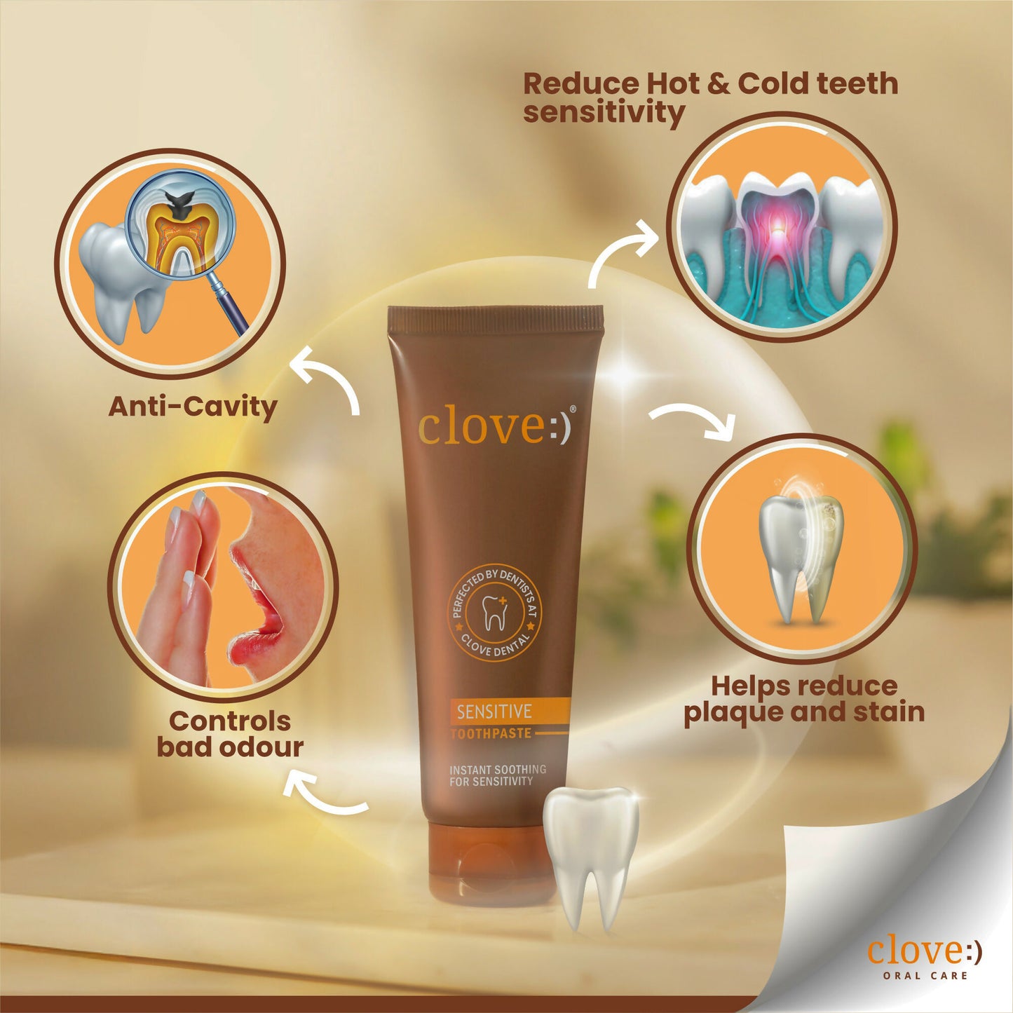 Clove Sensitive Toothpaste Reduce Senstivity - Distacart