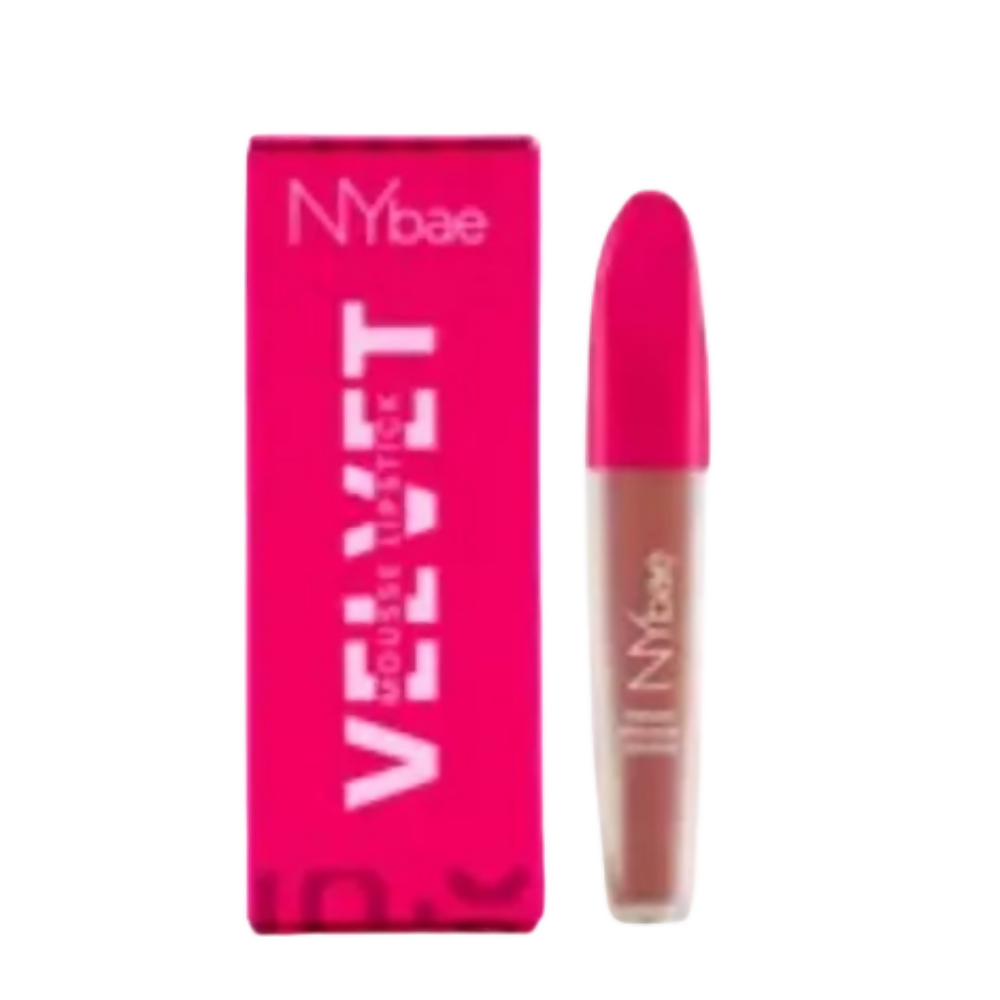 NY Bae Velvet Mousse Liquid Lipstick - Flirty Nude 07 - Distacart