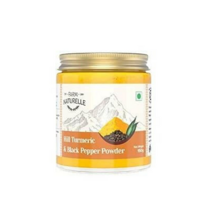 Farm Naturelle Mountain Turmeric Powder High Curcumin with Black Pepper - Distacart