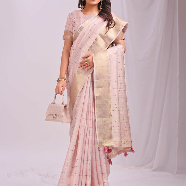 Astita Organza Peach Saree