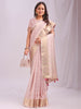Shree Shyam Fashion Organza Peach Saree - Distacart