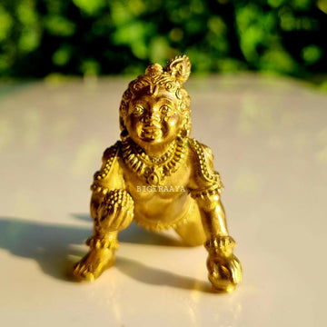 Pure Brass Bal Gopal Statue - Dista