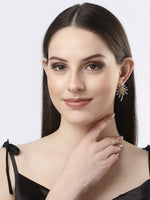 Thumbnail for NVR Women Silver-Plated Drop Earrings - Distacart