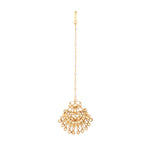 Thumbnail for Nuyug 22K Gold Plated Kundan Drop Maang Tikka