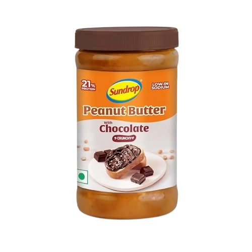 Sundrop Peanut Butter With Chocolate, Crunchy - Dista