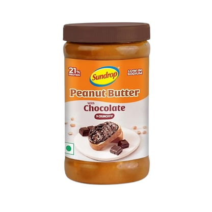 Sundrop Peanut Butter With Chocolate, Crunchy - Dista