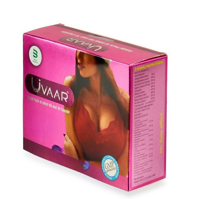 Nutrijuven - Uvaar I Breast Oil & Capsules For Women Combo - Distacart