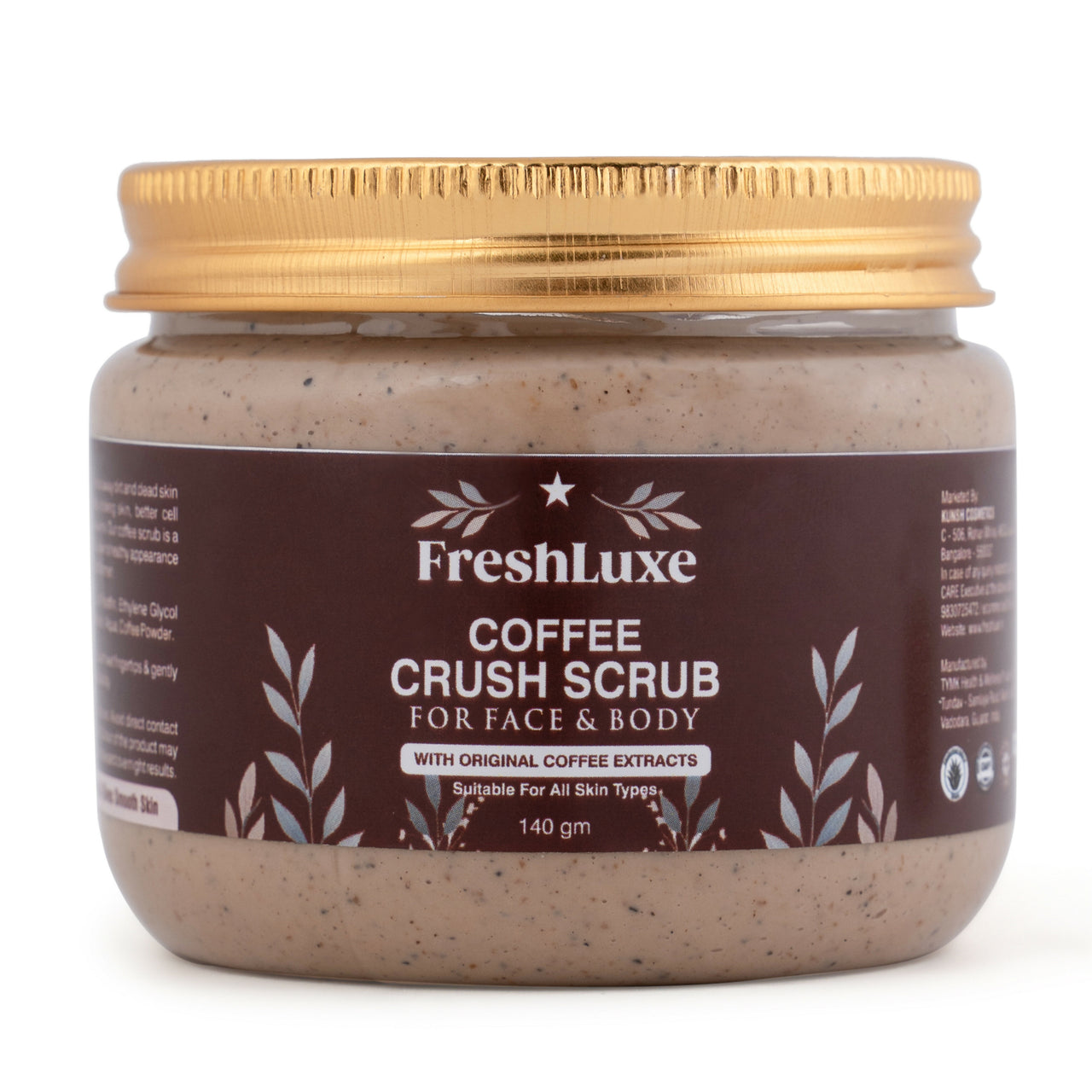 FreshLuxe Coffee Crush Body & Face Scrub - Distacart