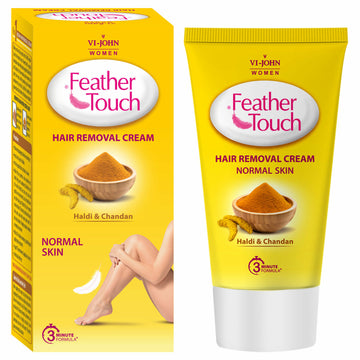 VI-JOHN Women Feather Touch Haldi & Chandan Hair Removal Cream for Women For Normal Skin, Suitable for Legs, Underarms, Bikini Line, Arms - Distacart