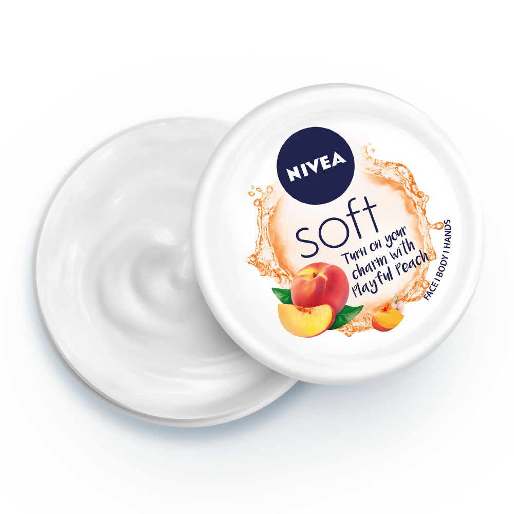 Nivea Soft Light Moisturizer Cream Playful Peach - Distacart