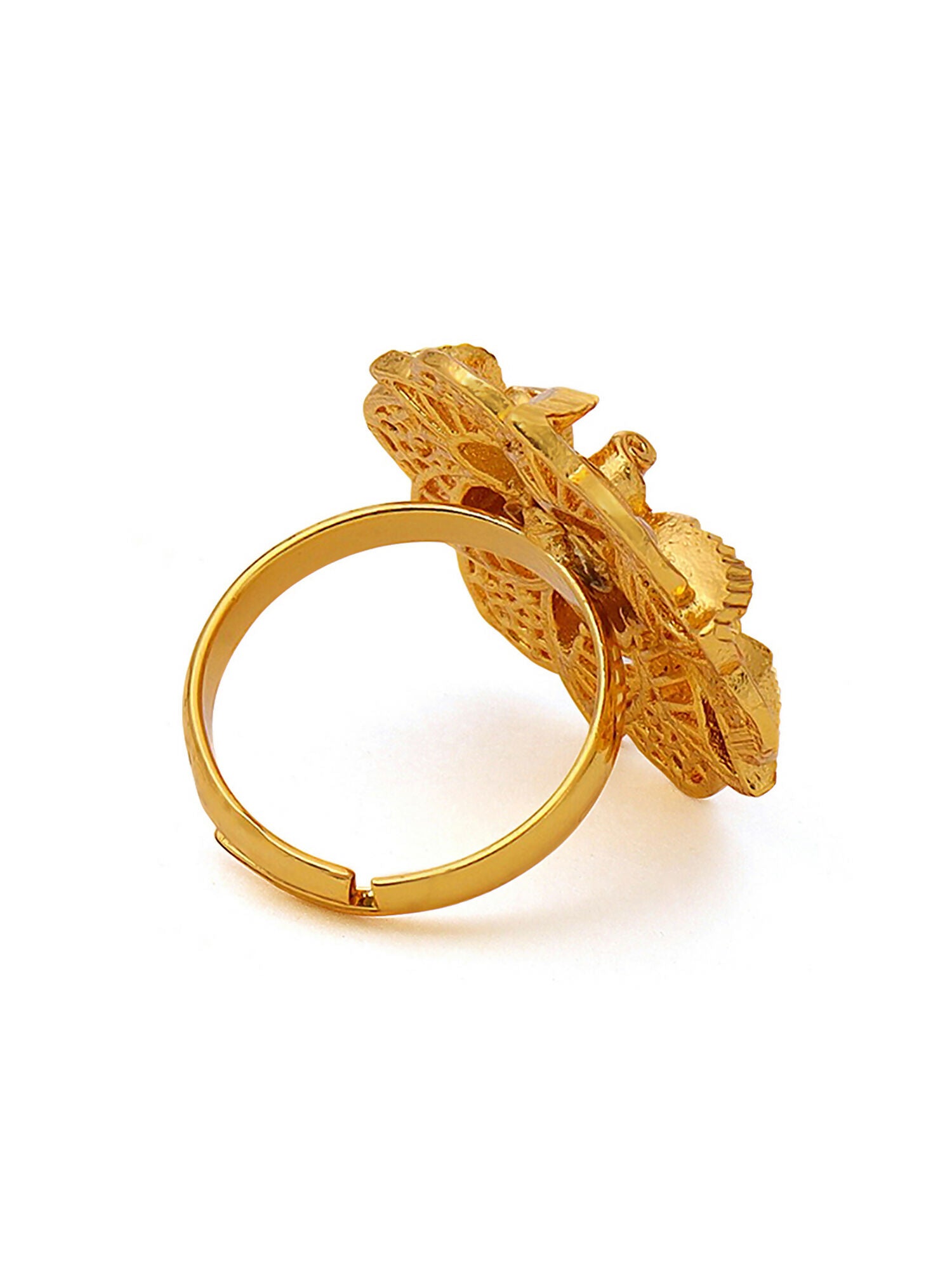 Ruby Raang Golden Ring - Distacart