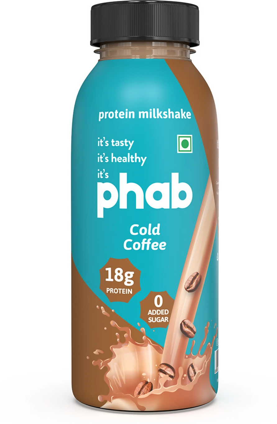 Phab Protein Milkshake With protein Cold Coffee Protein Shake - Dista