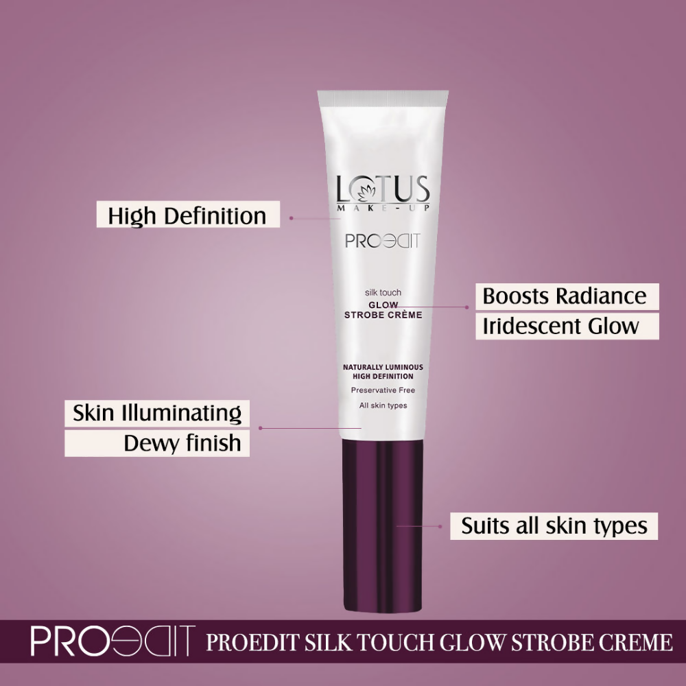 Lotus Make Up Proedit Silk Touch Glow Strobe Creme - Gold - Distacart