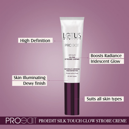 Lotus Make Up Proedit Silk Touch Glow Strobe Creme - Gold - Distacart