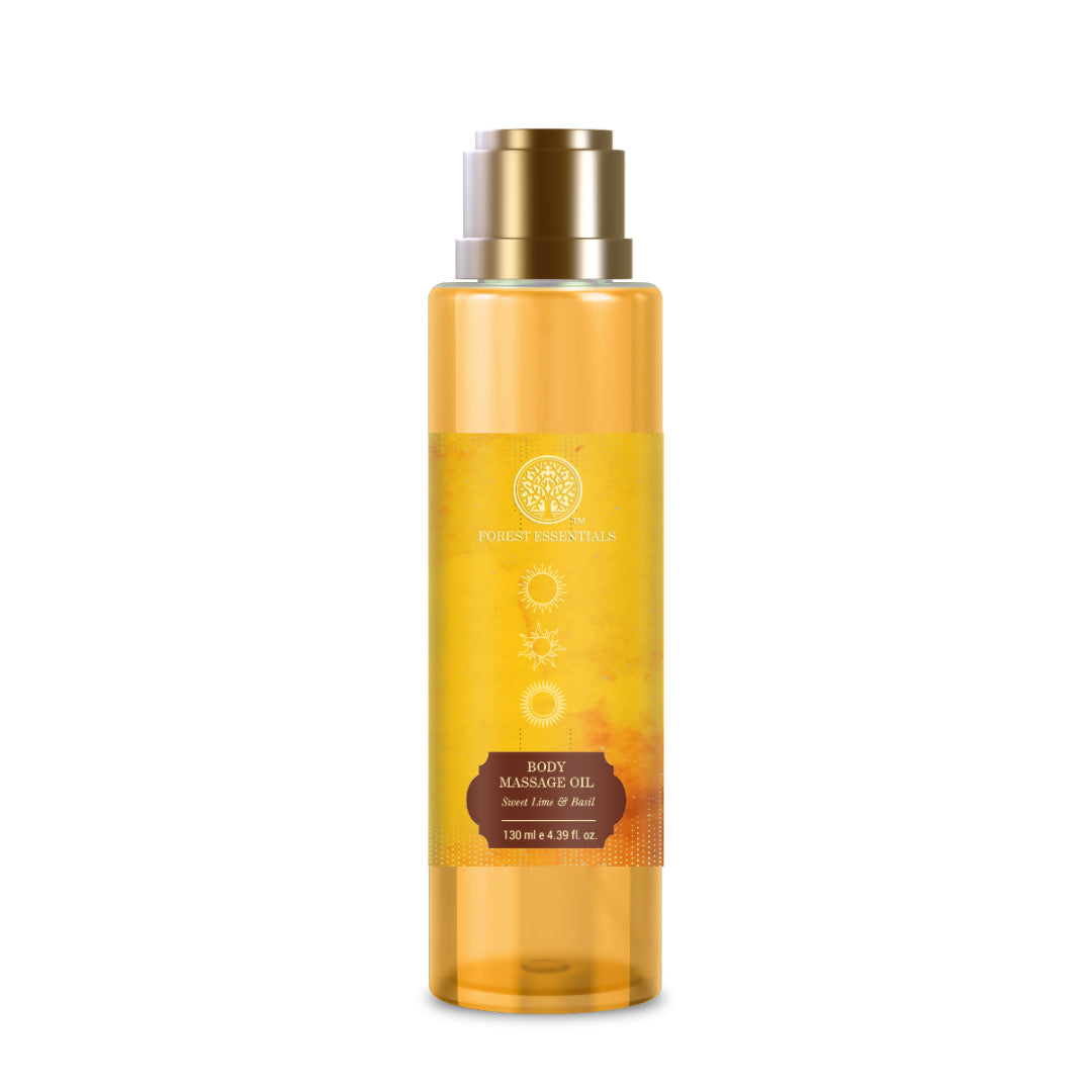 Forest Essentials Body Massage Oil Sweet Lime & Basil - Distacart