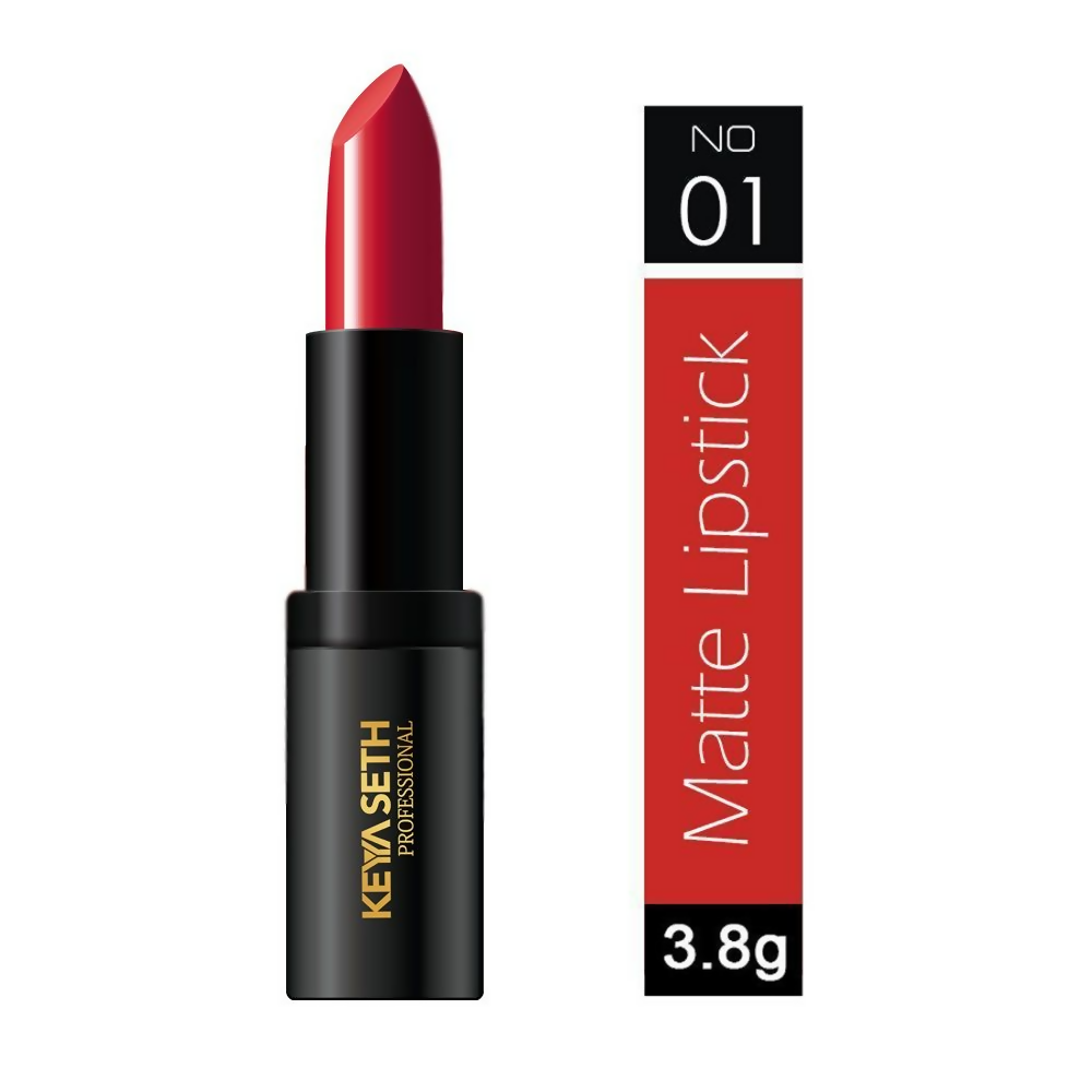 Keya Seth Aromatherapy Professional Matte Lipstick - Bright Red - Distacart