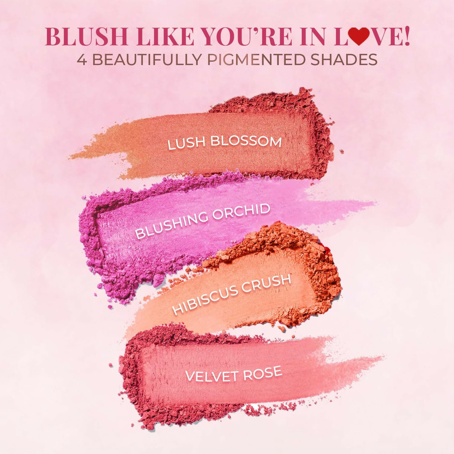 Just Herbs Nourishing Powder Blush - Lush Blossom - Distacart