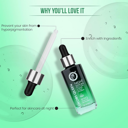 Colors Queen Retinol Night Serum Reduce Fine Lines & Wrinkle - Distacart