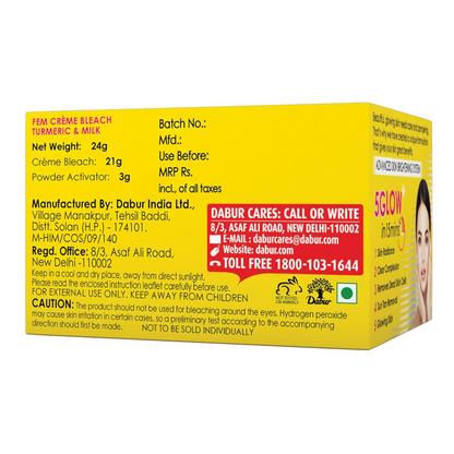 Fem Fairness (Turmeric&Milk) Creme Bleach - Distacart