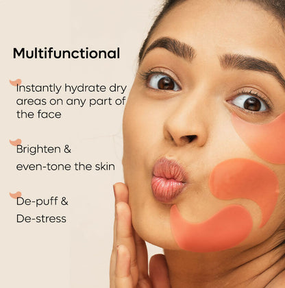 mCaffeine 4% Niacinamide Hydrogel Under Eye Patches with Kombucha Tea - Pigmentation & Brightening - Distacart