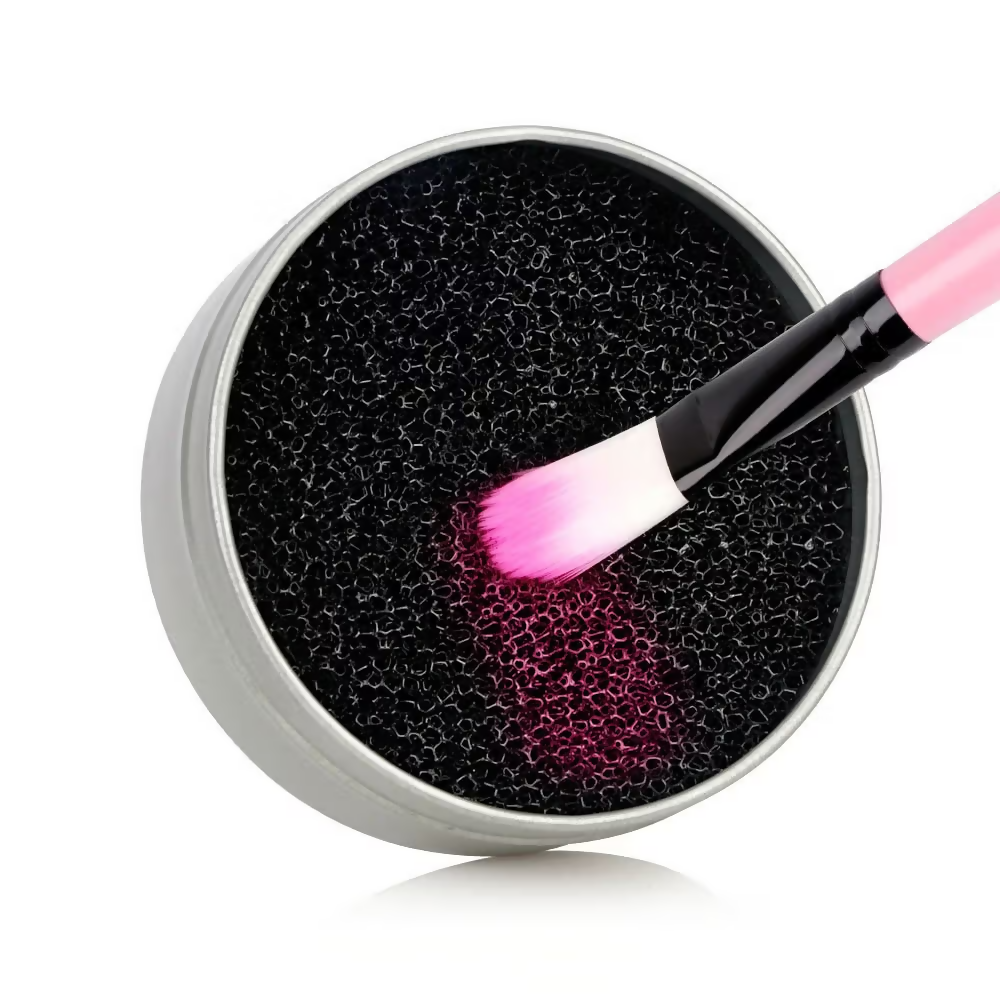 Bronson Professional Makeup Brush Cleaner Sponge Tin Quick Cleaning - Dista