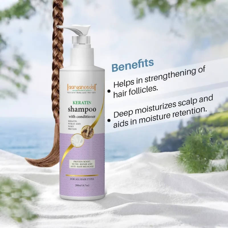 Aaryanveda Keratin Shampoo With Conditioner