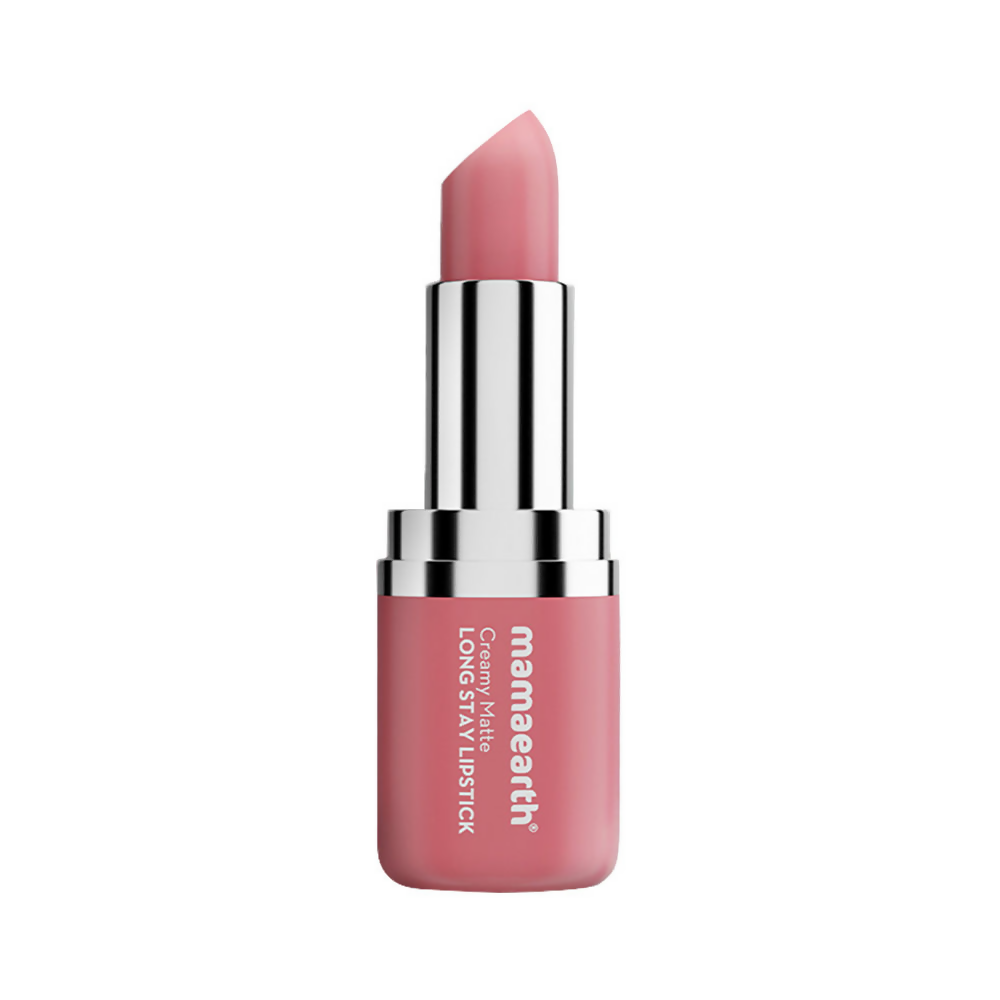 Mamaearth Creamy Matte Long Stay Lipstick - Hibiscus Nude - Distacart