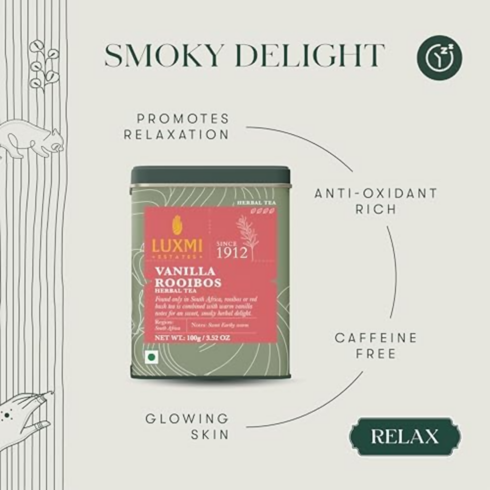 Luxmi Estates Vanilla Rooibos Chai Herbal Infusion - Dista