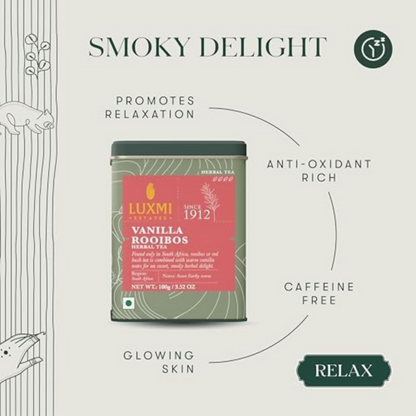 Luxmi Estates Vanilla Rooibos Chai Herbal Infusion - Dista