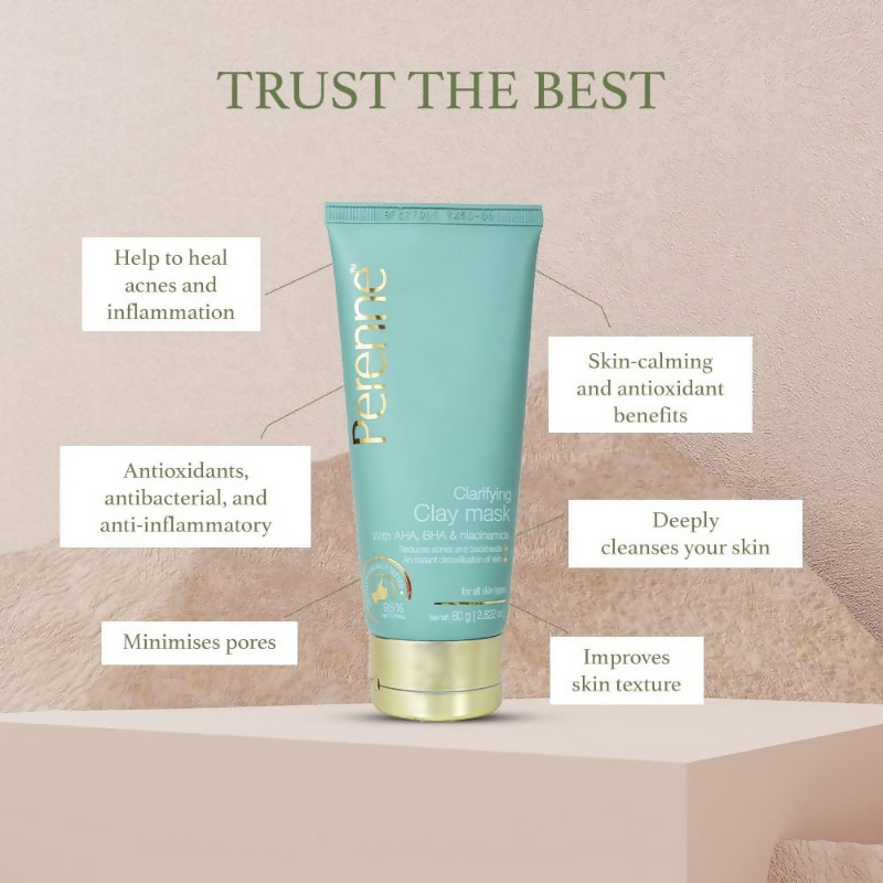 Perenne Clarifying Clay Mask - Distacart