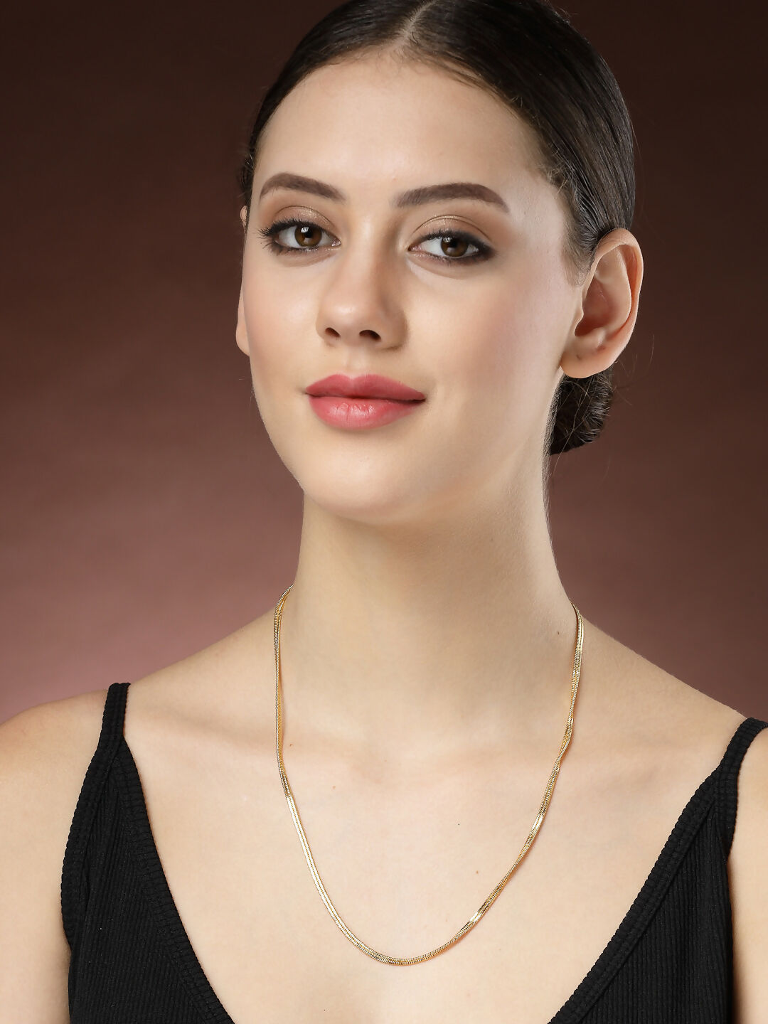 NVR Women's Set of 2 Gold-Polished Minimal Chain - Distacart