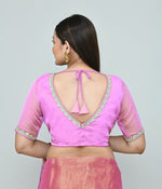 Thumbnail for Joban Fashion Women's Baby Pink Embroidered Stitched Blouse