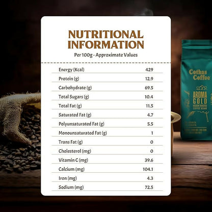 Cothas Coffee Aroma Gold Medium Roasted Coffee Beans - Distacart