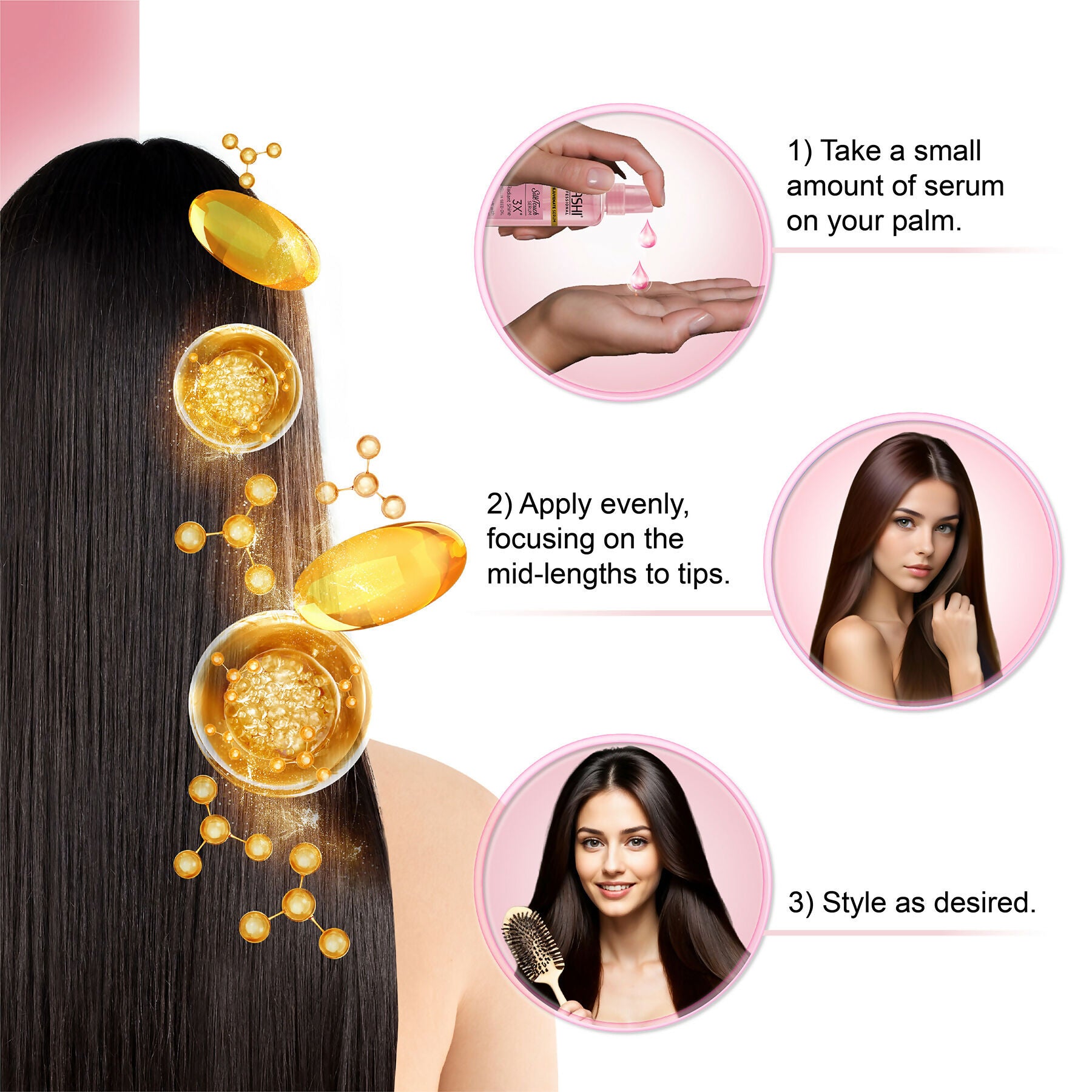 Nashi EverSilk Camellia Seed Oil Hair Serum for Men & Women - Distacart