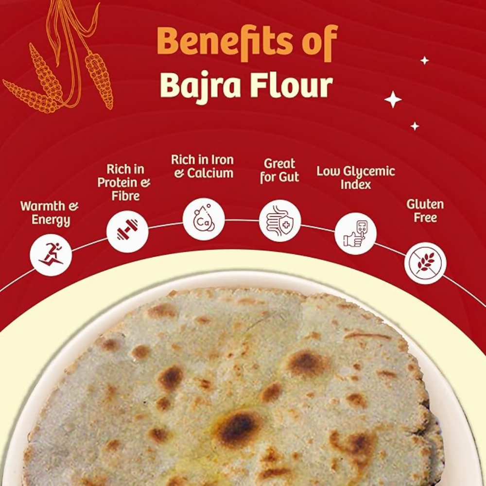 Naario Bajra atta 100% Organic Millet Flour - Dista