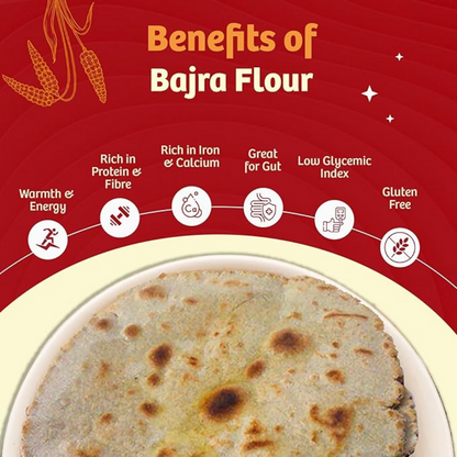 Naario Bajra atta 100% Organic Millet Flour - Dista