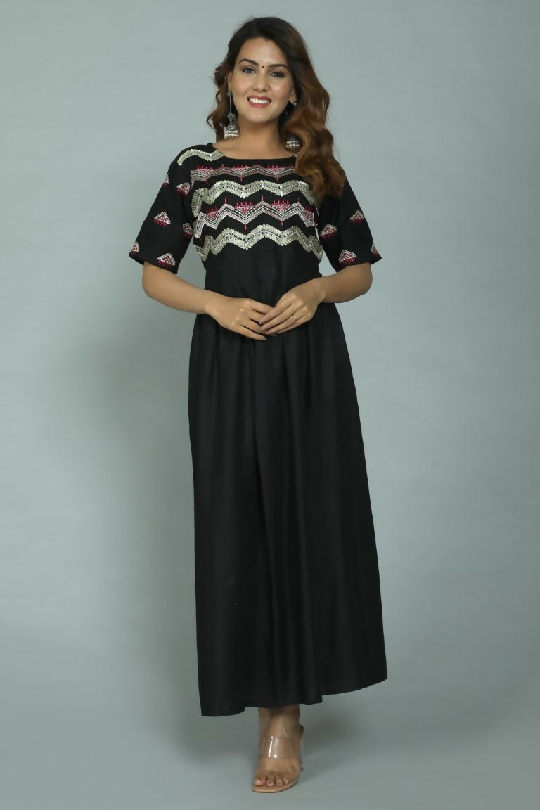 Alvano Printed Stylish Anarkali Kurti for Women and Girls Rayon Embroidery - Distacart