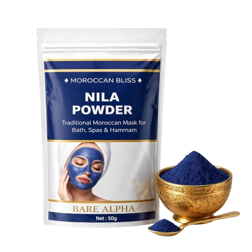 Bare Alpha Moroccan Nila Powder – 100% Natural Indigo Blue Powder - Dista