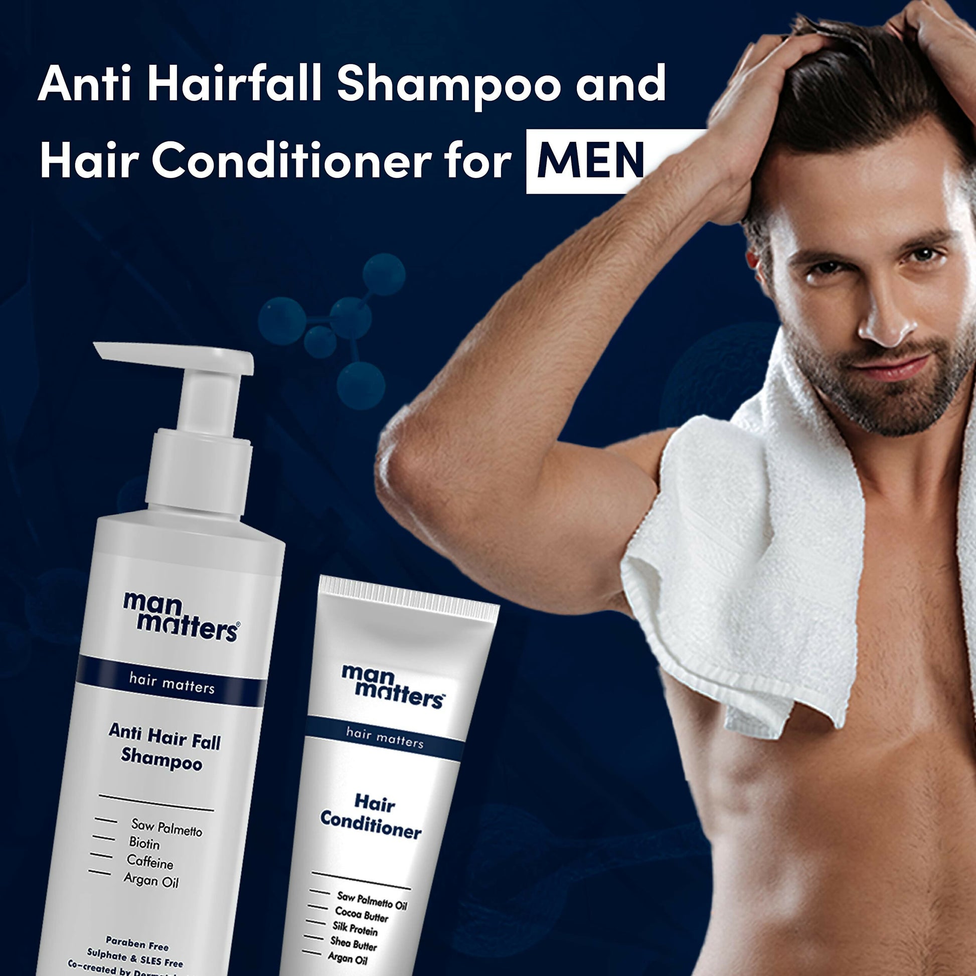 Man Matters Anti Hair Fall Shampoo And Conditioner For Men - Distacart