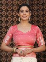 Thumbnail for Astita White Silk Saree