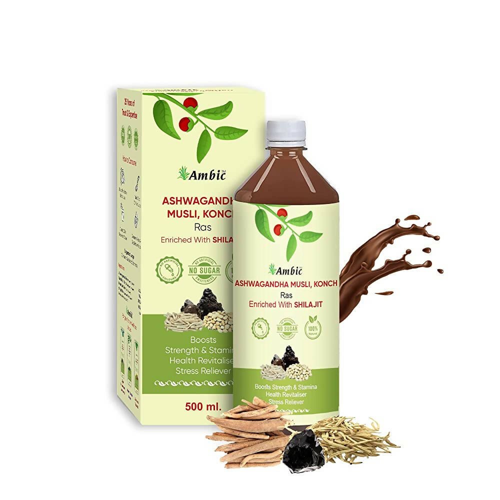 Ambic Ashwagandha Safed Musli, Konch Ras - Distacart